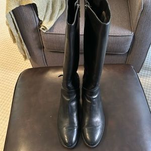 Aquatalia black leather boots size10
